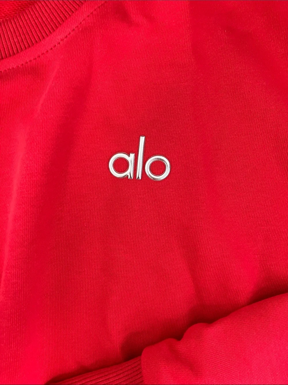 Ali Yoga Red Cropped Top &Shorts Matching Set Only Tried On